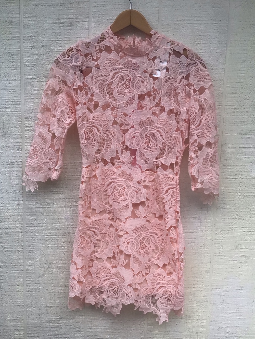 Lioness floral pink peach cut out mini dress